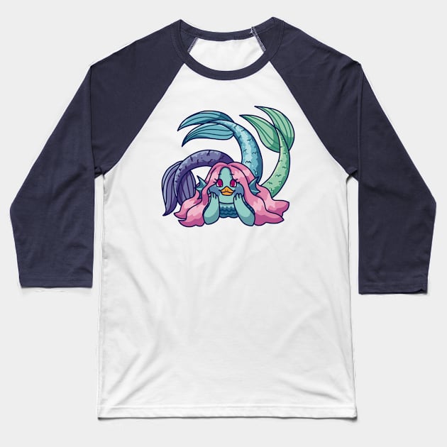 Pastel Amabie Baseball T-Shirt by Reivennant